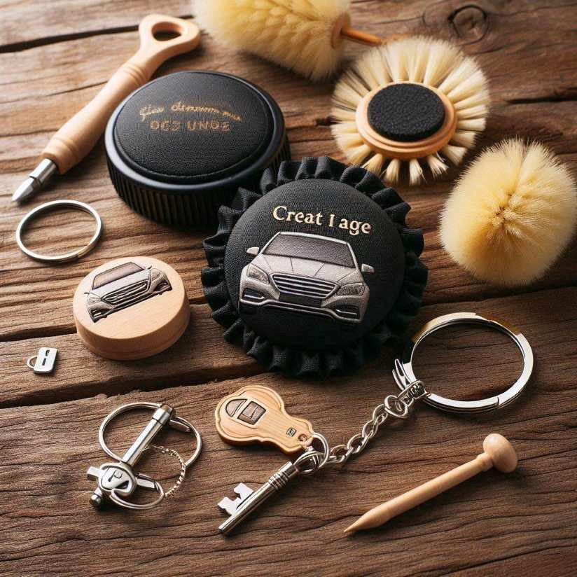 dustcaps and keyrings